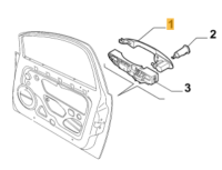 156088218 Alfa Romeo Mito (to 2013) & Lancia Ypsilon Front Door Handle LH/RH