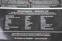 Alfa Romeo, Fiat, Lancia etc. Spurverbreiterung (für 4-Loch Felgen mit M12 Gewinde und Lochkreis 95,25 - 114,3mm)
