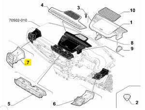 156092236 Alfa Romeo Giulietta 940 Luftdüse links