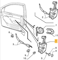 60778633 Alfa Romeo 155 (92-96) Türschloss vorne rechts