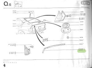 105919 Alfa Romeo Alfasud Chromleiste Hecktür links