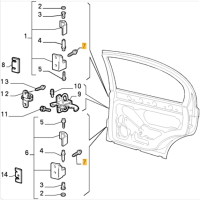 7769300 Alfa Romeo & Fiat & Lancia Schraube Tür vorne/hinten