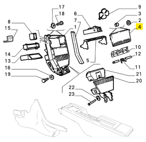 112224166 Alfa Romeo 164 Mittelkonsole Abdeckung