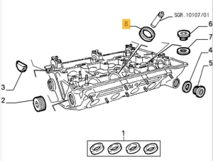 60743662 / 195050150402 Alfa Romeo 75 & Spider 105/115 Ring Einlassventilsitz