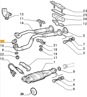 60510306 Alfa Romeo 164 & RZ/SZ & Spider 916 Abgaskrümmerdichtung (Preis je Stück)