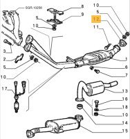 60546206 Alfa Romeo 33 & Spider 105/115 Dichtung Auspuff