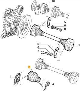60729242 Alfa Romeo Alfetta & Giulietta 116 & 75 Achsmanschette Antriebswelle