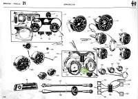 105126401000/01 Alfa Romeo Berlina 2000 105 Tacho KmH Anzeige (Borletti)