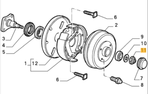 60501948 Alfa Romeo 33 & Alfasud/Sprint Nut Rear Wheel Bearing (Price for One)