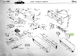 116426401000/02 Alfa Romeo Alfetta 1.6/1.8 116 (bis 80) Drehzahlmesser elektronisch (Borletti)