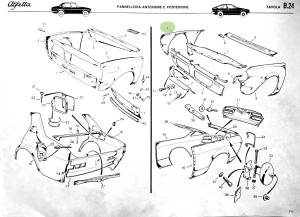 116005411002 Alfa Romeo Alfetta 1.6/1.8 Kotflügel vorne rechts