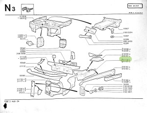 511140 Alfa Romeo Alfasud Domlager Blech rechts