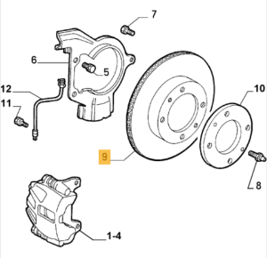 46455892 / 60806135 Alfa Romeo 155 & Fiat & Lancia Bremsscheibe vorne