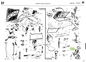 105005603702 / 60710432 Alfa Romeo Giulia 105 Kofferraumschloss + Schlüssel