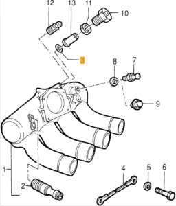 60517044 / 60715060 Alfa Romeo 33 & 75 Intake Manifold Seal Gasket Ring (Price for One)