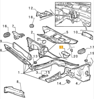 60501120 Alfa Romeo 33 Halterung Karosserie vorne