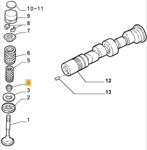 510658 / 60535949 / 60536117 Alfa Romeo 33 Ed.88 & Alfasud/Sprint Ventilschaftgummi (Preis je Stück)
