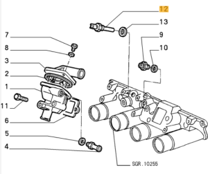 60523383 / 119111101000 Alfa Romeo 6 & 75 & GTV6 116 Sensor Coolant Temperature