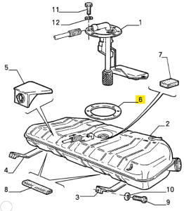 105483250200 / 60516960 Alfa Romeo 33 & 101 & 105/115 & 116 & Alfasud/Sprint Dichtung Tankgeber