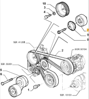 73501924 Alfa Romeo & Fiat Umlenkrolle