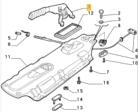 112974880 / 112512960 Alfa Romeo 145/146 (bis 99) & 155 Handbremshebel