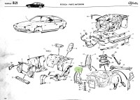 116005304001 Alfa Romeo Alfetta 1.6/1.8 116 Schottblech rechts
