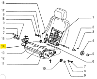 82447278 / 82419003 Fait Croma & Lancia Thema electric Regulator Front Seats