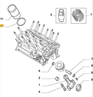 60507425 Alfa Romeo & Lancia Seal Gasket Piston