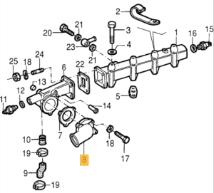60507794 / 162060703201 Alfa Romeo 164 & 75 Thermostat