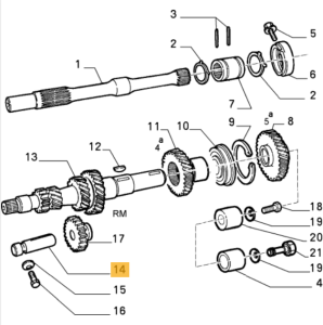 60502600 Alfa Romeo 33 & 145/146 (bis 96) Gear Shaft