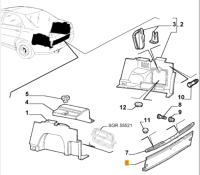156019441 Alfa Romeo 166 Verkleidung Kofferraum
