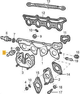 60517112 / 105640166400 Alfa Romeo Rückschlagventil Ansaugkrümmer