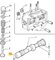 60503584 / 128411 Alfa Romeo 33 & 145/146 BZ/DS & Alfasud/Sprint Stift Ventil