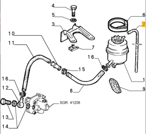60511647 / 164202381601 Alfa Romeo Schlauch Ölbehälter