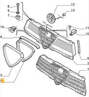 60506208 Alfa Romeo 155 Kühlergrill Rahmen Scudetto