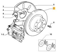 46542702 Alfa Romeo 156 Bremsscheibe hinten