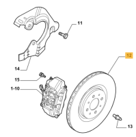 46765546 Alfa Romeo Mito & Fiat Stilo/Bravo & Lancia Delta Bremsscheibe vorne