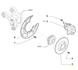 51767378 Alfa Romeo 159 Brera Spider 939 & Giulietta 940 (bis 2016) Bremsscheibe hinten