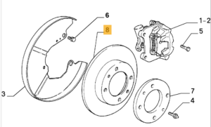 60670804 Alfa Romeo GTV Spider 916 Bremsscheiben Set hinten