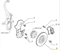 51760622 Alfa Romeo 159 (2005-08) & Brera & Spider 939 3.2 BZ V6 / 2.4 JTD 20V Front Brake Disc 330mm