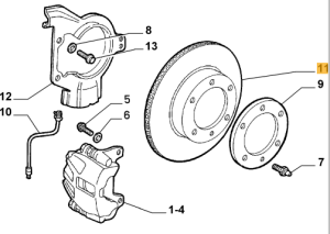 46425960 Alfa Romeo Spider 916 2.0 TS 16V Bremsscheibe vorne