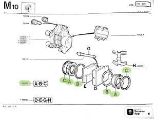 795026 Alfa Romeo Alfasud Reparatur Satz Bremse hinten (13044133022 Ate)