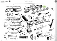 105486327500 Alfa Romeo Berlina 1750 105 Zierleiste Armaturenbrett
