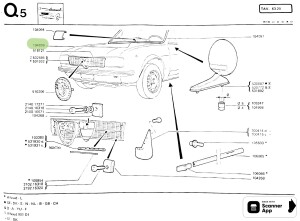 104098 Alfa Romeo Alfasud Rahmen Frontscheibe rechts