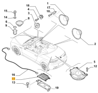 50503151 Alfa Romeo Spider 939 Bose Verstärker