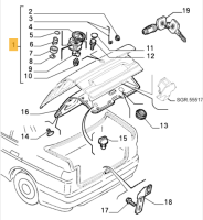 60569287 Alfa Romeo 155 Trunk Lock