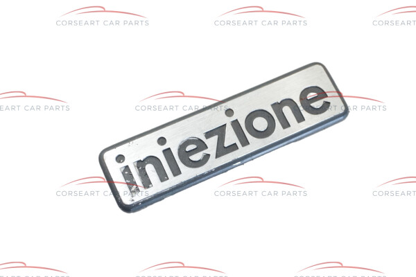 Alfa Romeo 33 "iniezione" Heckemblem Emblem hinten Schriftzug