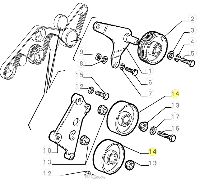 60810648 60561615 Alfa Romeo 164 Riemenscheibe