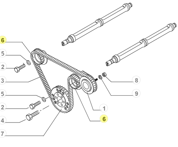 60620442 Alfa Romeo & Lancia Ausgleichswellenantriebsrad