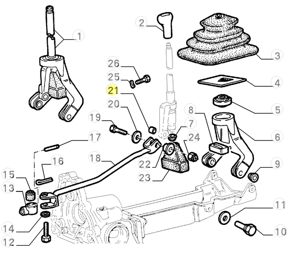 60504727 Alfa Romeo 33 Distanzstück box